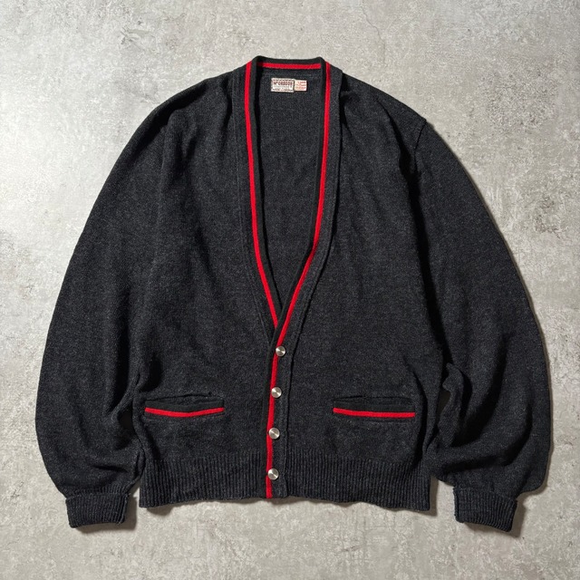1960s~1970s “McGregor” Lambswool Tipped Cardigan