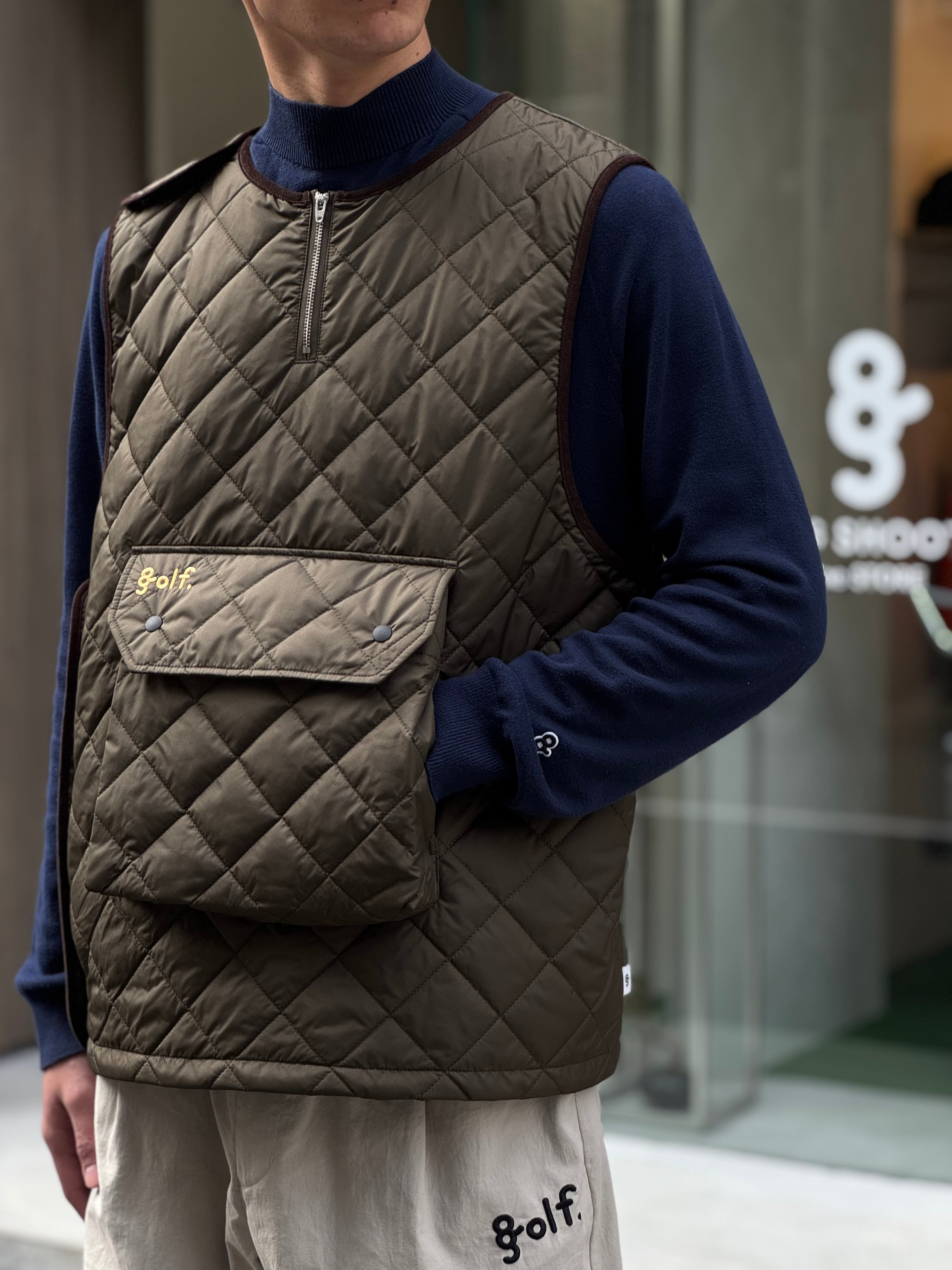 8gshoot キルティングベスト 8G QUILTED VEST -BLACK- | 8G SHOOT WEBSTORE