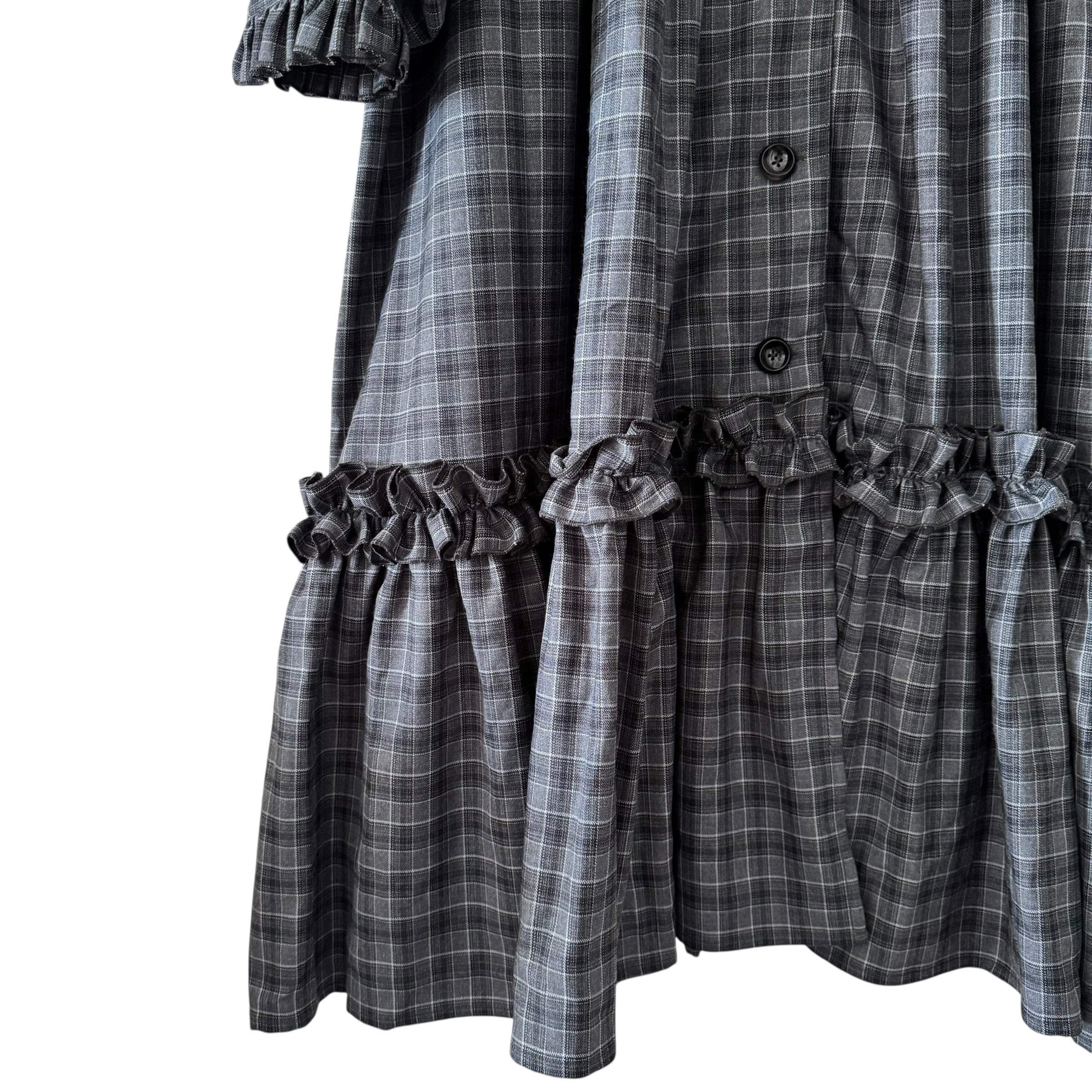 ヨークフリルワンピース GRAY