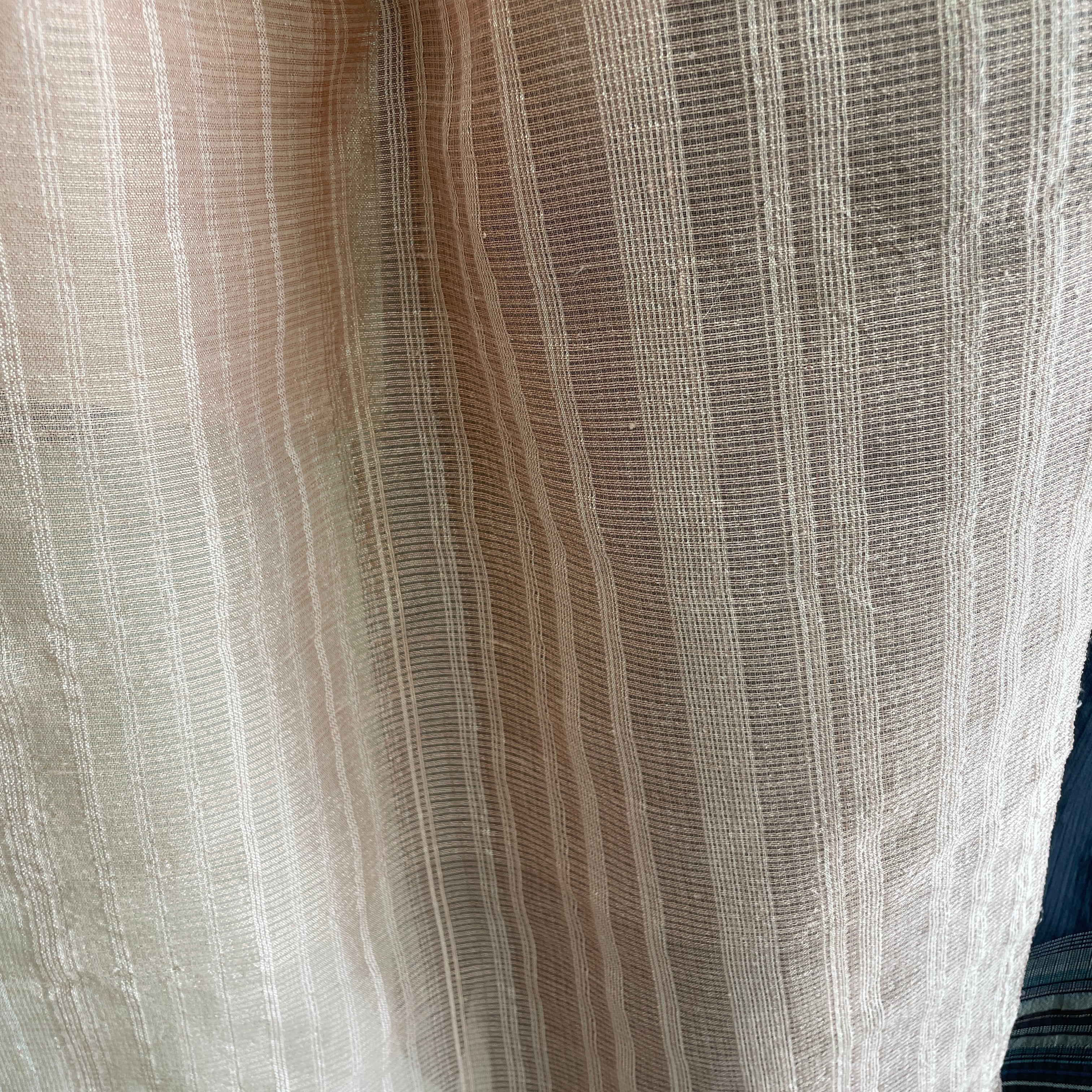 手織りショール】シルク 淡ピンク | うらそえ織