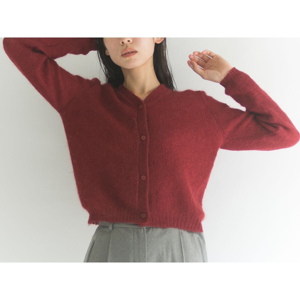 【Calvin Klein】Mohair cardigan（カルバン・クライン　モヘアカーディガン）11d