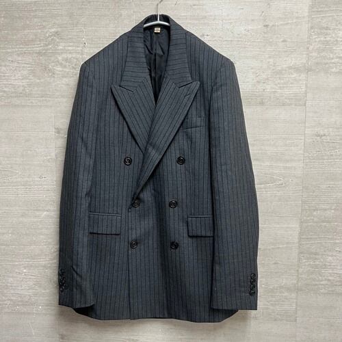 Burberry バーバリー Melange Classic Pinstripe Double Breasted