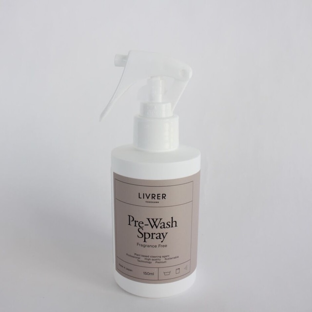 LIVRER　Pre-Wash Spray　Fragrance FREE（プレウォッシュスプレー 無香料）＜デイリー衣類用前処理スプレー＞