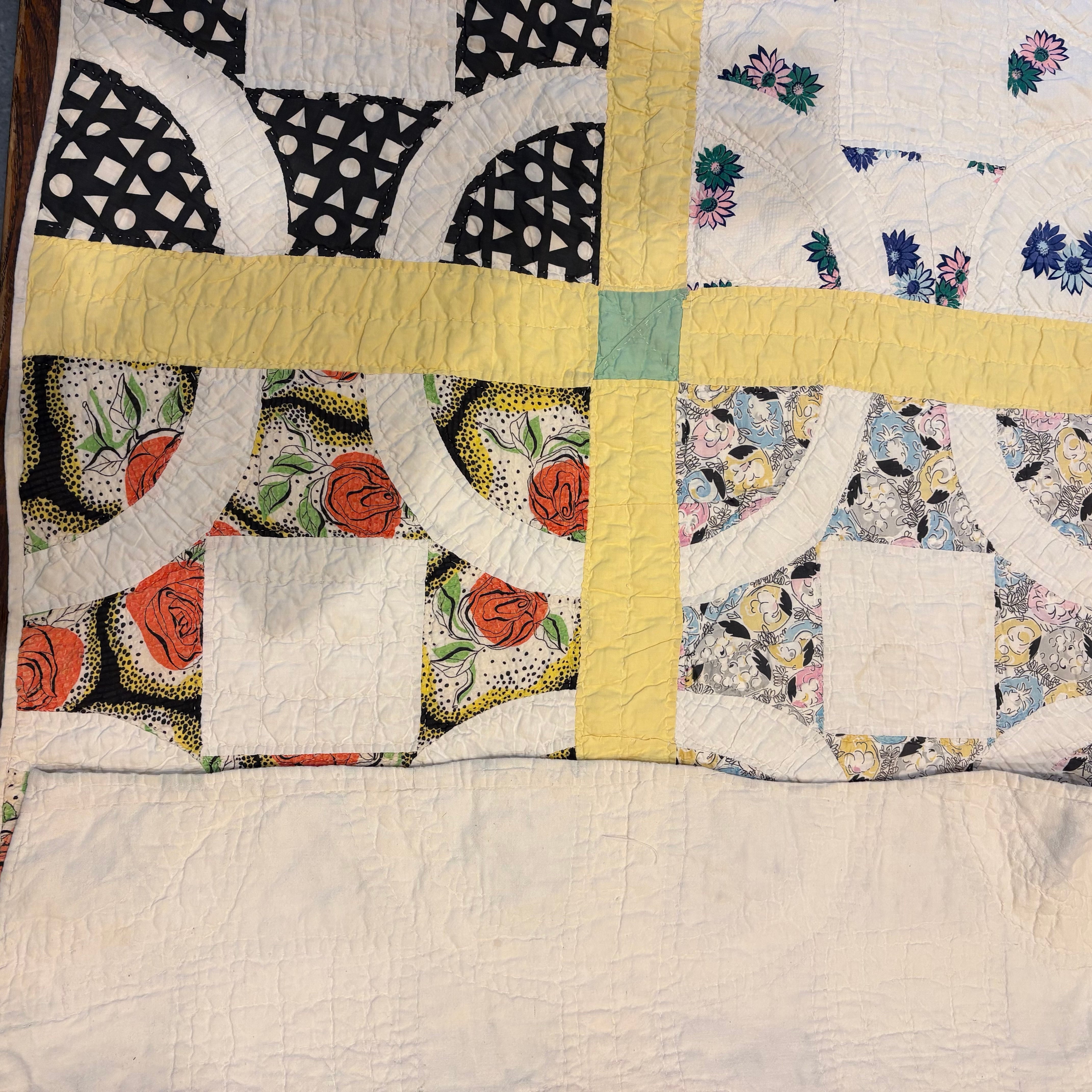 Antique Patchwork Quilt （Double Wedding Ring ③） | atelier nui