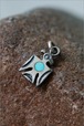 Turquoise Thunderbird Charm Pendant (c. 1940s–1960s)