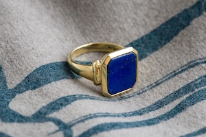 Octagon Lapis Lazuli Ring