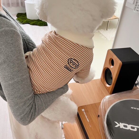 《即納》PP0035 ハートストライプトップス