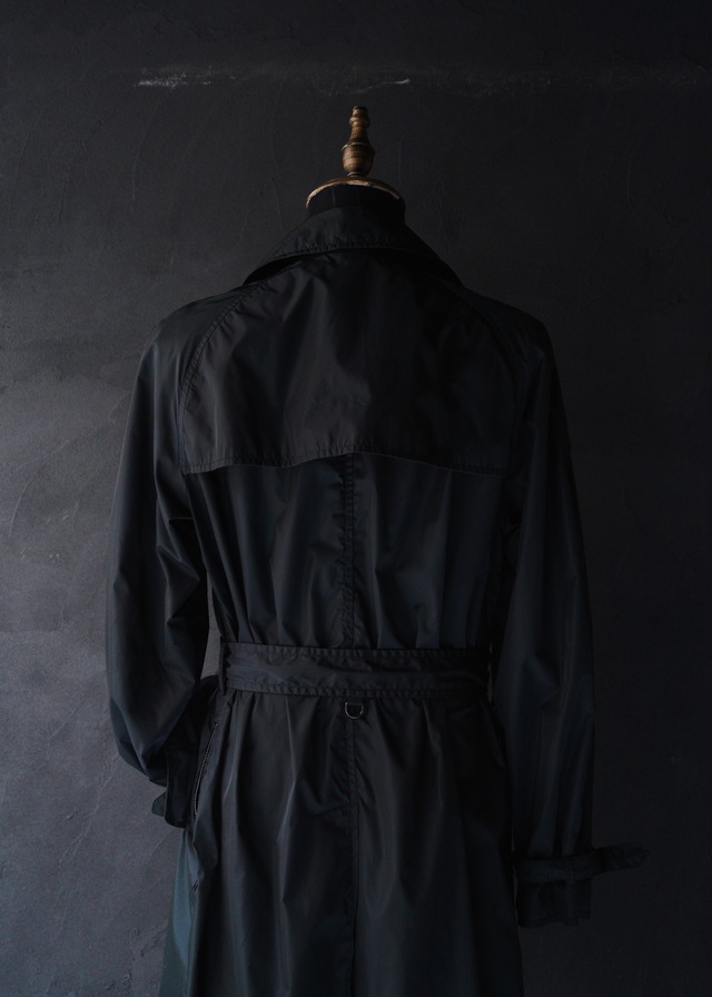 00's PRADA raglan sleeve nylon trench coat