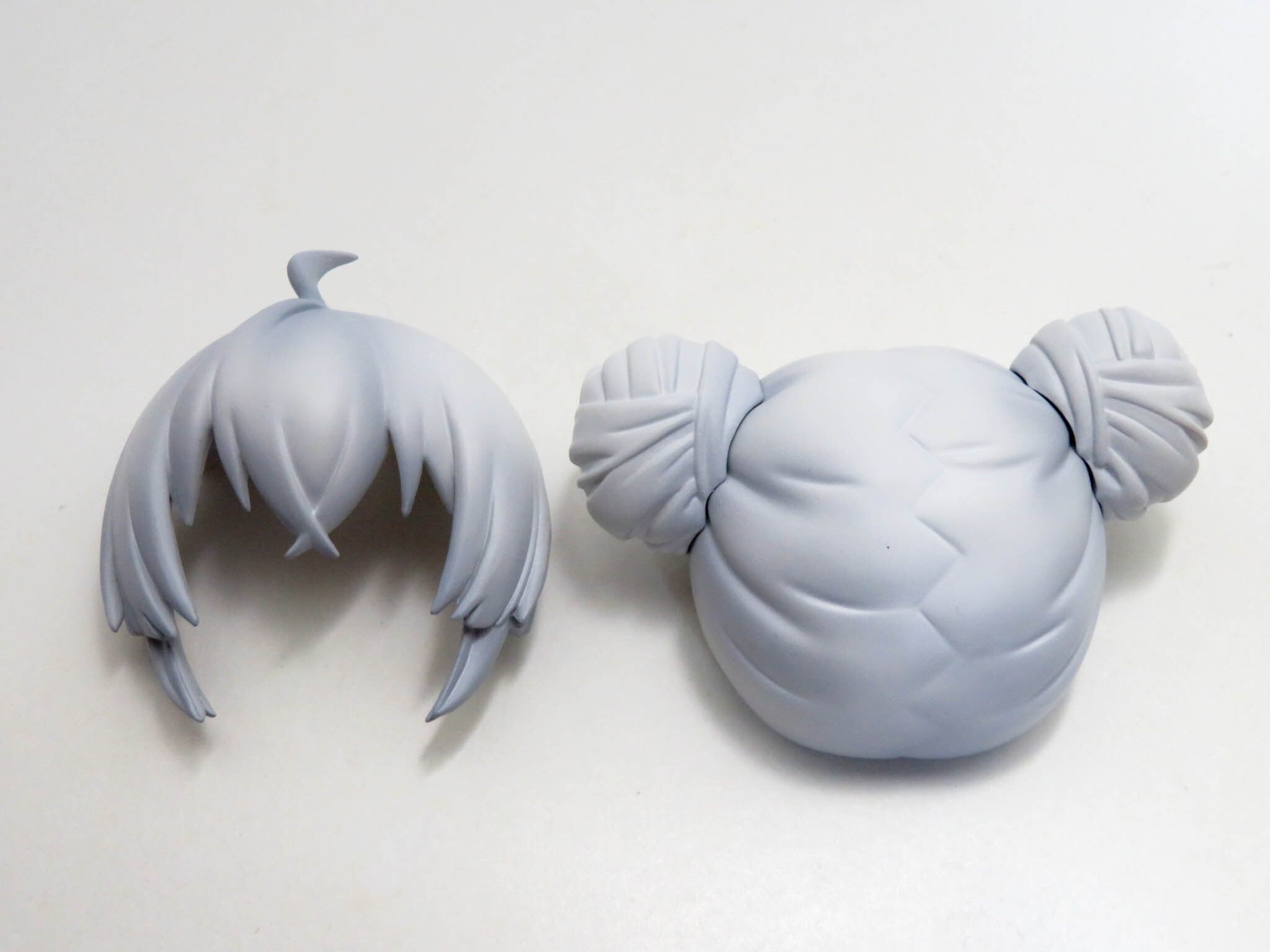 ねんどろいどどーる ヴァンパイア ミラ 髪パーツ おだんごヘアー 白髪 グレー 再入荷（A−ランク）ねんどろいどどーる ヴァンパイア：ミラ 髪パーツ
