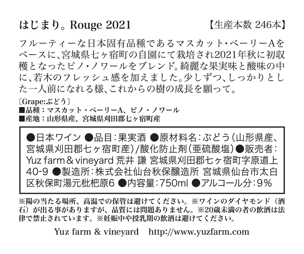 はじまり。Rouge 2021