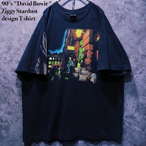 【doppio】90's "David Bowie" Ziggy Stardust design T shirt