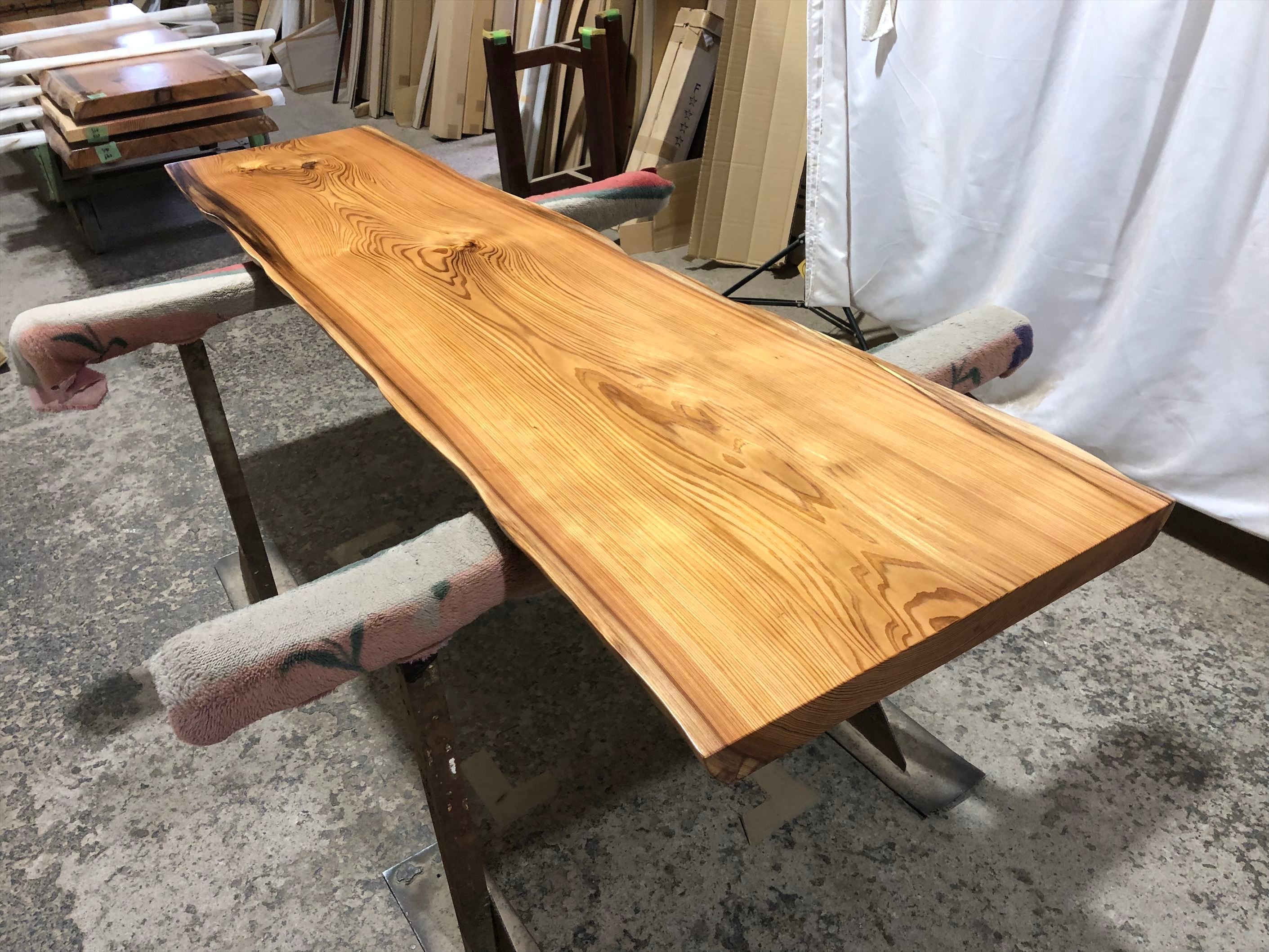 杉9365 一枚板無垢 1930x500-360x44mm 乾燥材 センターテーブル