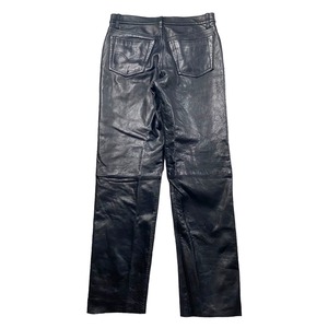 old black leather pants