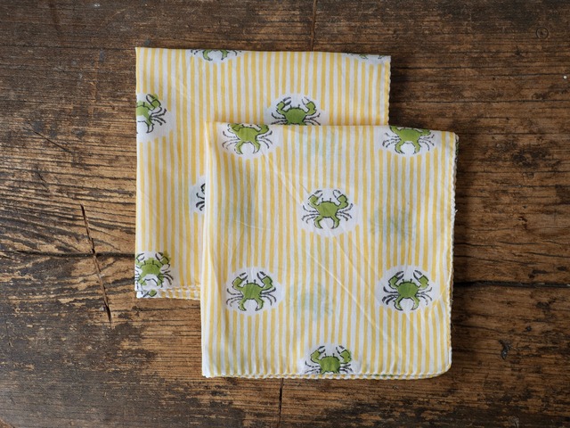 156ri049 Block Print Handkerchief b94