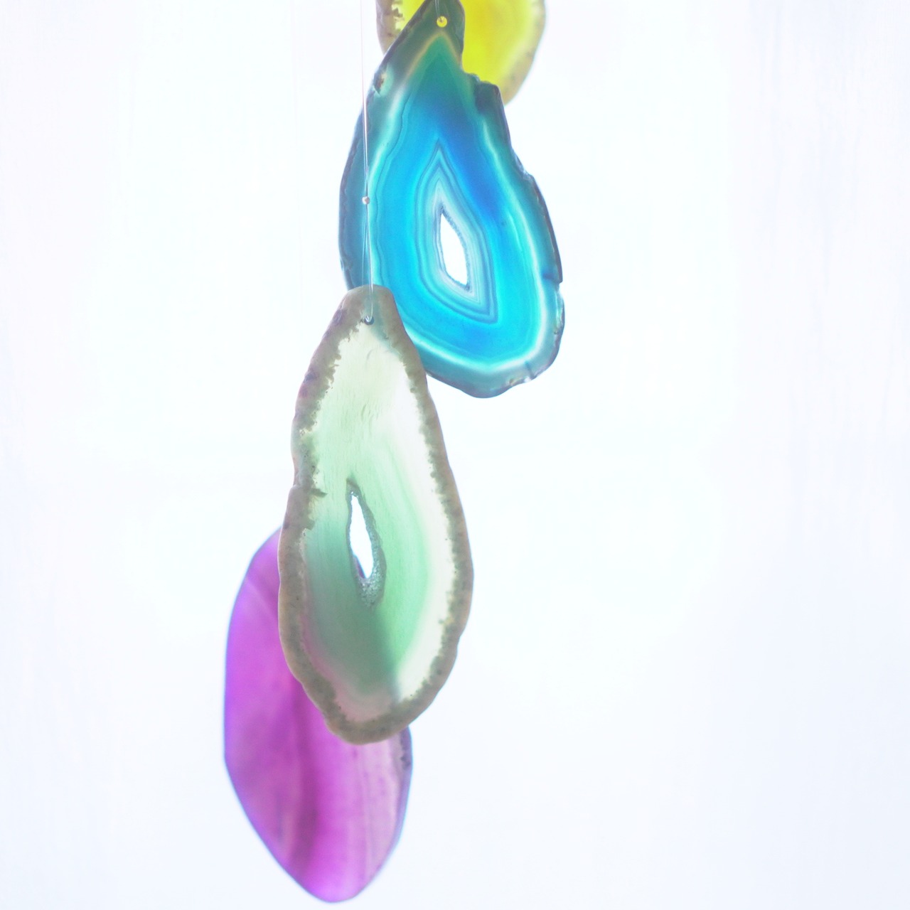 Vivid Rainbow 22 - アゲートヒーリングチャイム / Agate Sun Catcher Wind Chime 870