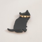 -CAT- 黒猫ブローチ
