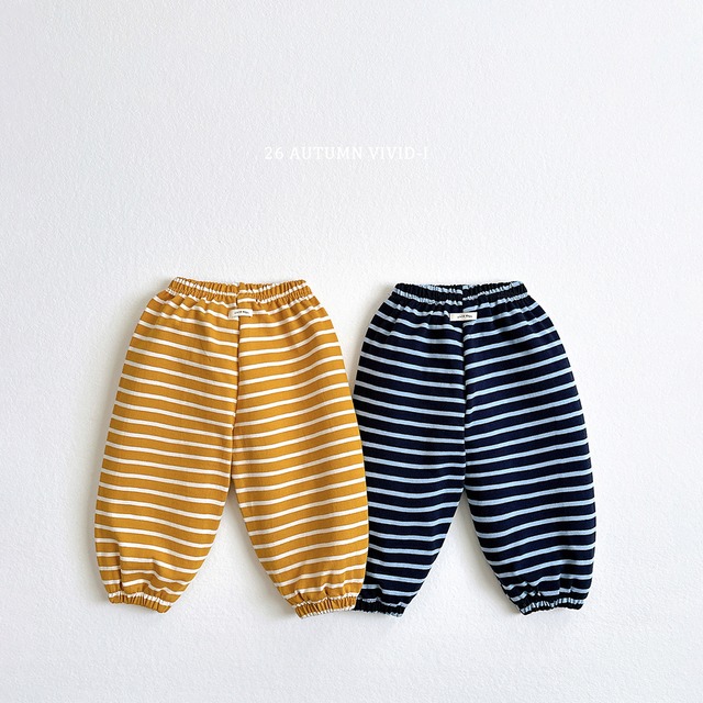 the unit stripe jogger pants【VIVID】※※10月下旬発送予定