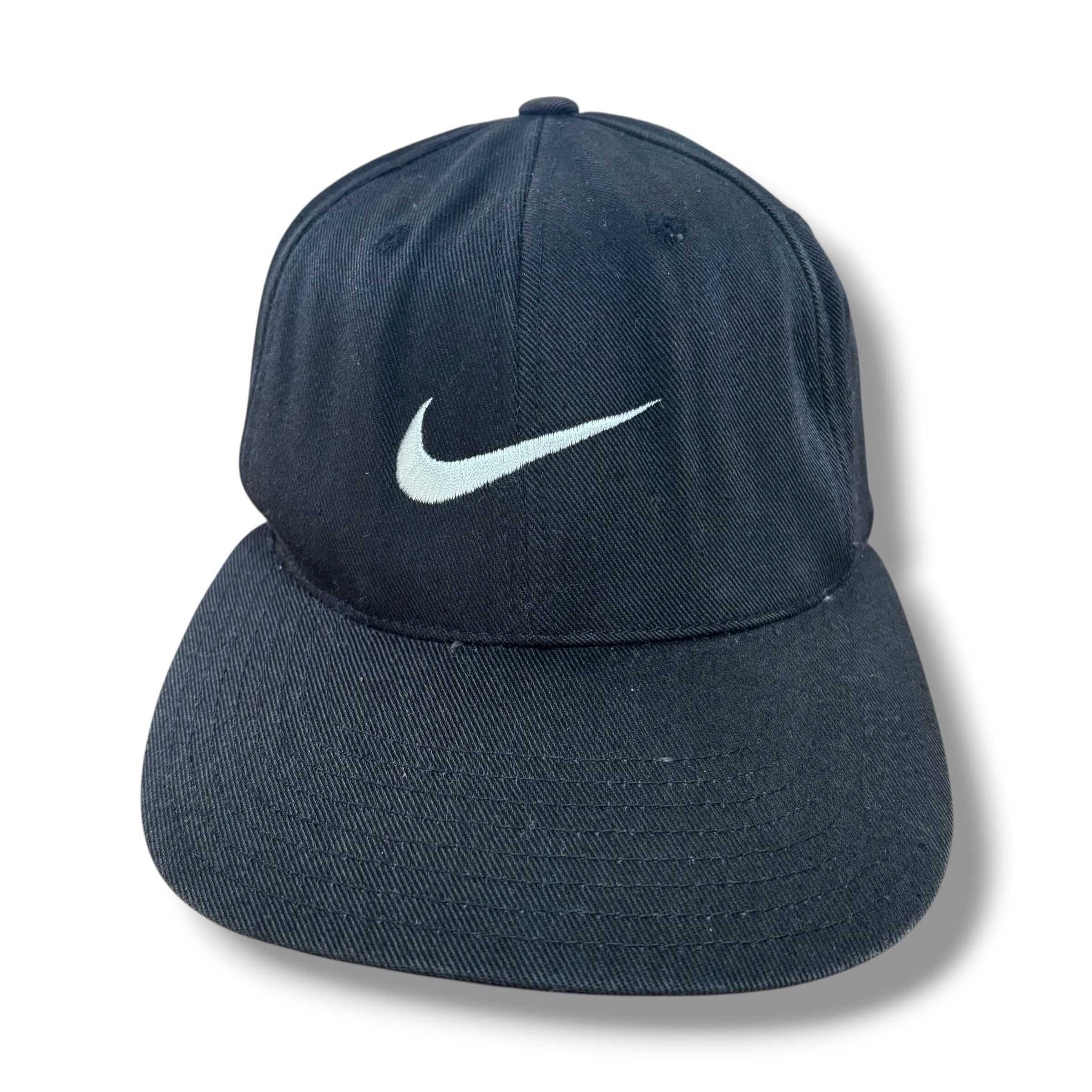NIKE ナイキ BIG SWOOSH ビッグ スウォッシュロゴ キャップ NIKE】90s