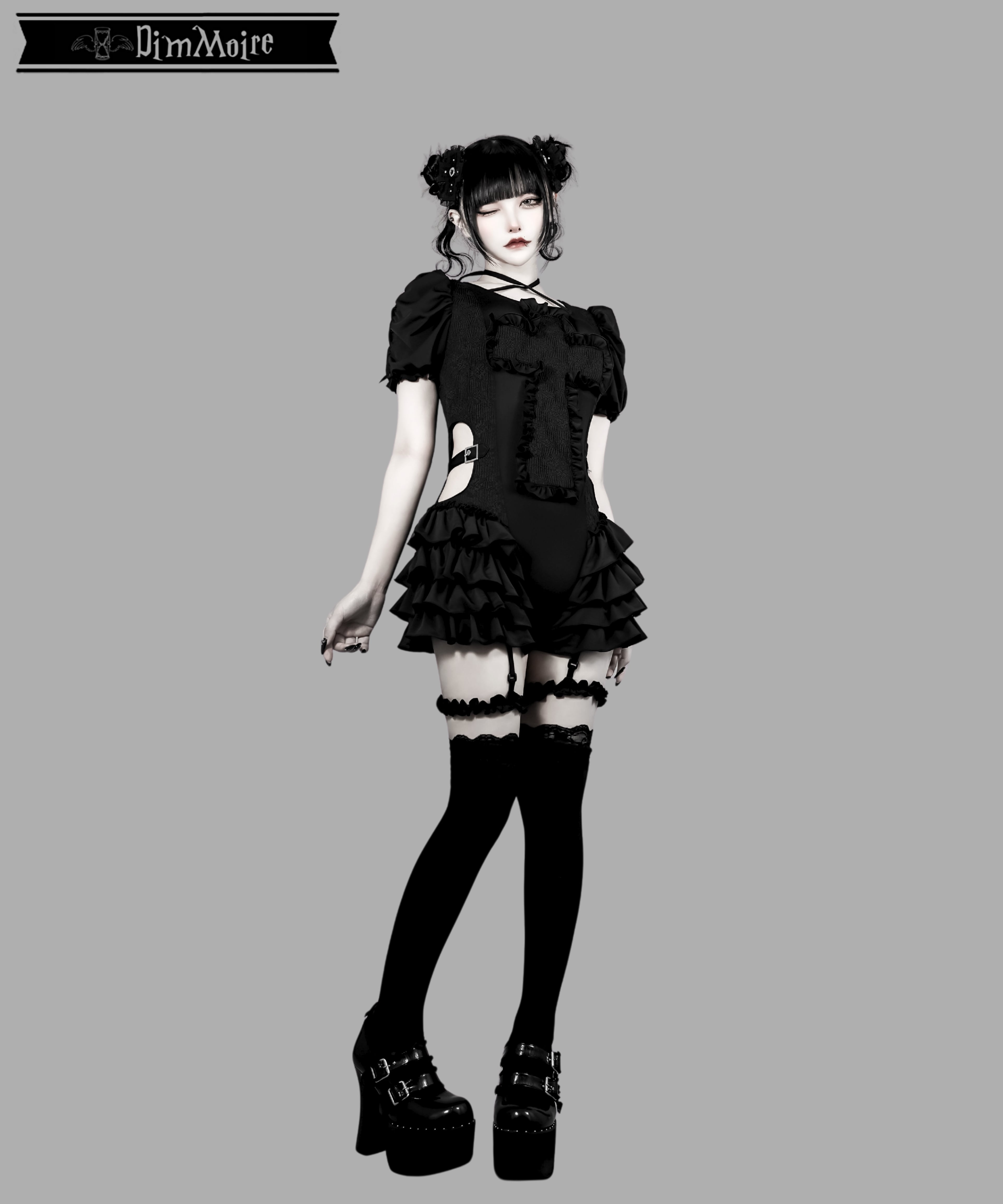 受注予約商品】祈りの十字スイムウェア【Black】 | DimMoire