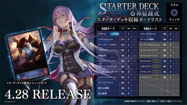 シャドウバースエボルヴ スターターデッキ第3弾 「神秘錬成」