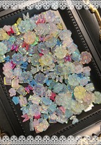 [１スプーン]花・ハート・王冠・蝶　ラメオーロラミックス