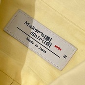 Maker's Shirt 鎌倉 メーカーズシャツ BD ボタンダウン 半袖シャツ M/クリーム系 メンズ 日本製
