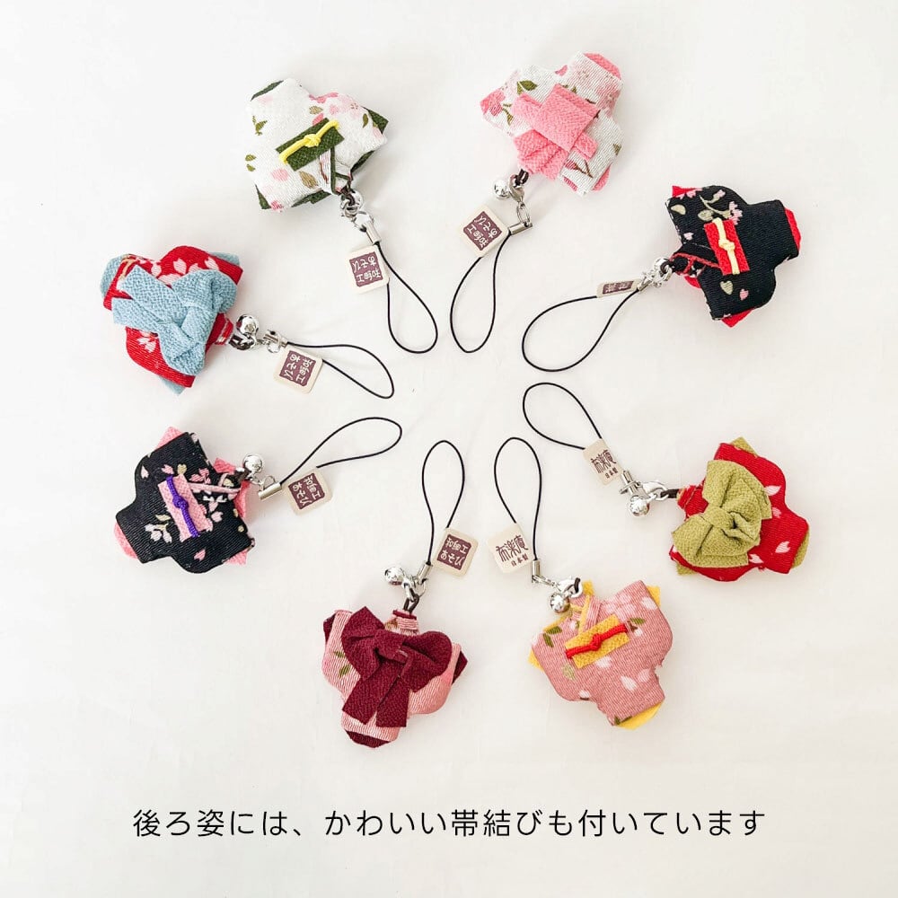 ちりめんストラップ ちりめん細工 携帯ストラップ チャーム お土産