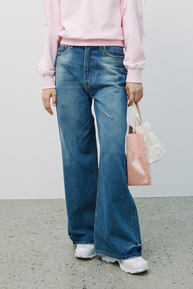 [JOLIE LAIDE] Gigi denim pants (Blue) 正規品 韓国ブランド 韓国通販 韓国代行 韓国ファッション jolielaide Vintage Lover Club 日本 店舗