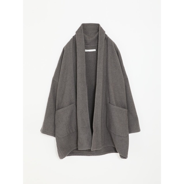 evam eva ｜linen cotton blouse (otter gray）