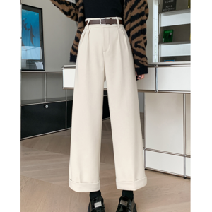 ワイドクロップドスーツパンツ 3color W01057