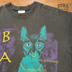 1990's BASTET PRINT T-SHIRT    /  1990年代  バステト プリントT