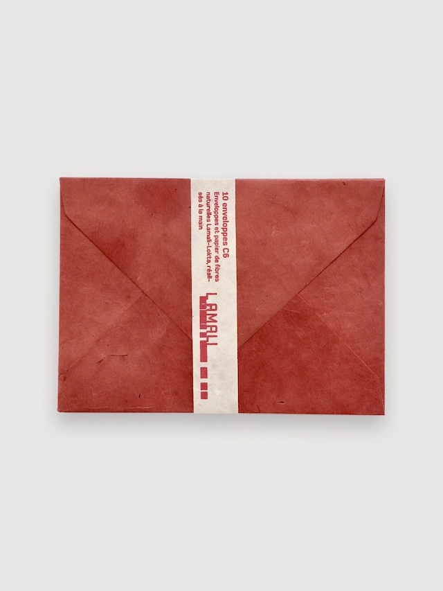 ロクタ紙の封筒 10枚セット 11×15cm｜Lokta Paper Envelopes Roux - Lamali Paris