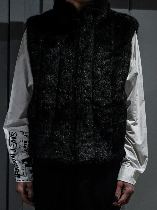【add (C) vintage】Reversible Vintage Faux Fur Vest