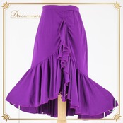 社交ダンス 衣装 スタンダード ラテン スカート レッスンウェア 練習着 Chacott Dance Sport チャコット ダンススポーツ 紫 無地 シンプル パープル系 派手 ウエストゴム 伸縮性 ポリエステル ポリウレタン 大人の色香 スカート丈60.5cm 素材感 軽量 快適 練習用 ダンス教室 体型カバー レディース おしゃれ 衣装スタイル コーディネート デザイン シンプルスタイル 自宅練習 イベント用 フェミニン かわいい