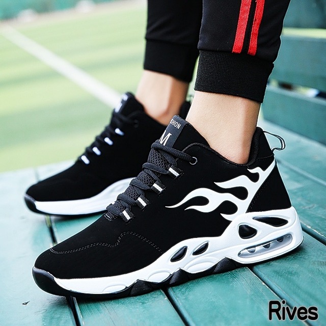 黒 スニーカー メンズ ブラック 原宿 Rives リーブス ストリート 韓国 オルチャン Rives ファッション 靴 シューズ Rives