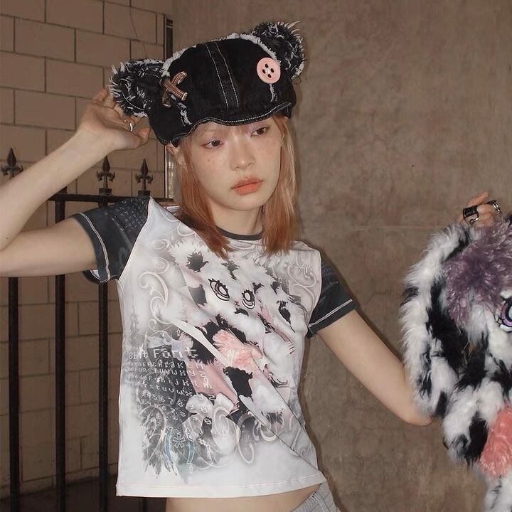 CFIERCE] Abandoned Bear Denim Hat | BYORI
