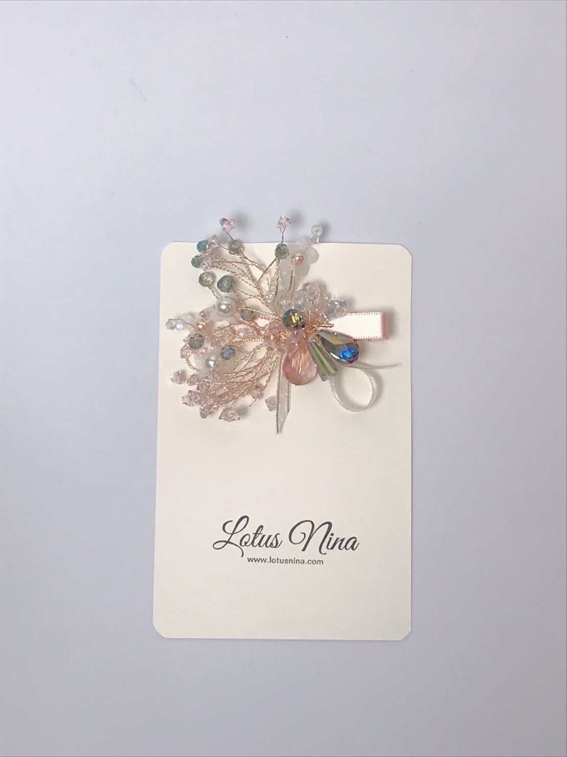 フローラルヘアクリップ pinkmix | Lotus Nina