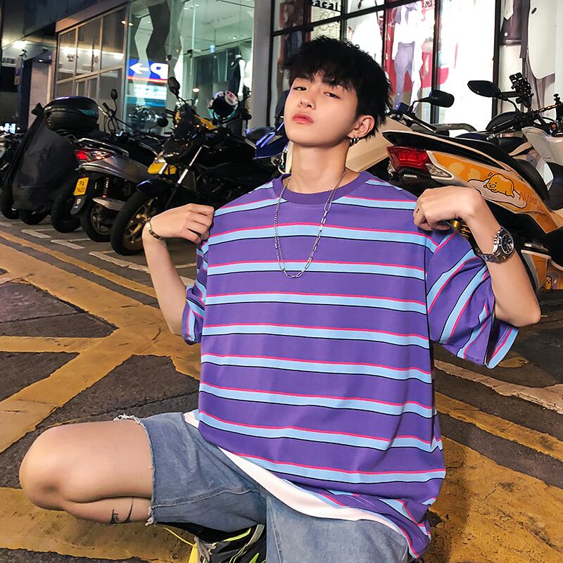 全2色 Tシャツ カットソー ボーダー カジュアル おしゃれ