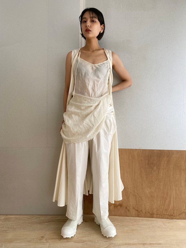 Camisole "white" silk cotton