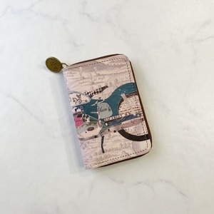 ラウンドファスナーキーケース / Retro Motorbike【 H E L I 】