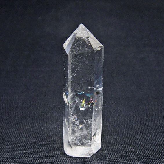水晶 六角柱 ポイント 置物 一点物 142-11073