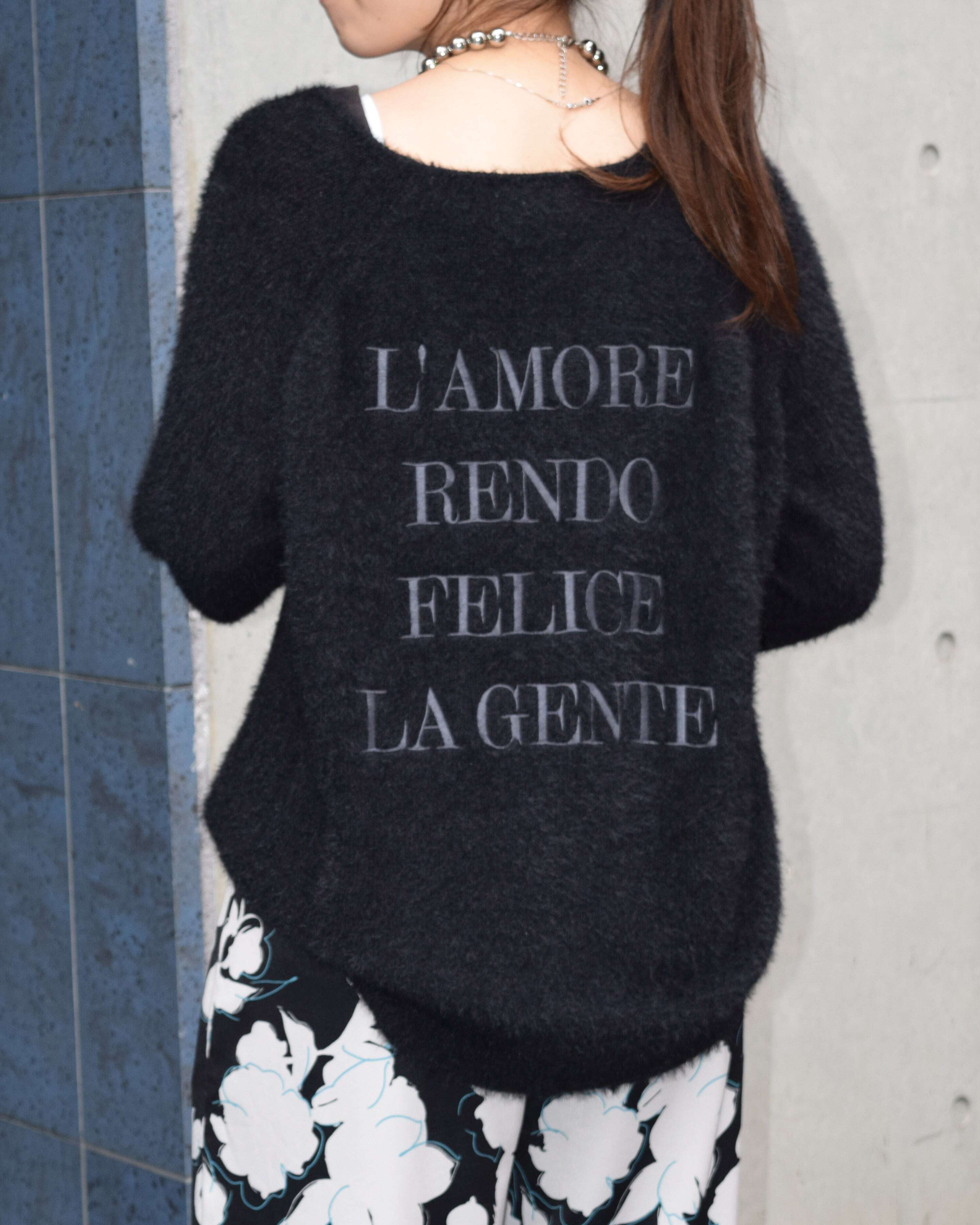 ROSIEE 】バックロゴ刺繍シャギーニット | valance 福井｜レディース
