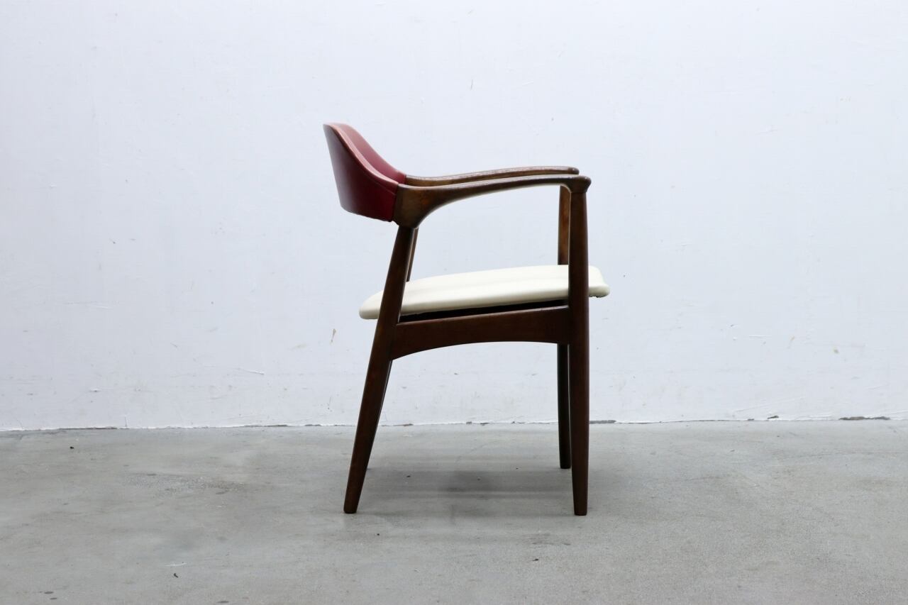 辻木工 TSUJI ダイニングチェア 椅子 ビーチ材 合皮 モダン レトロ