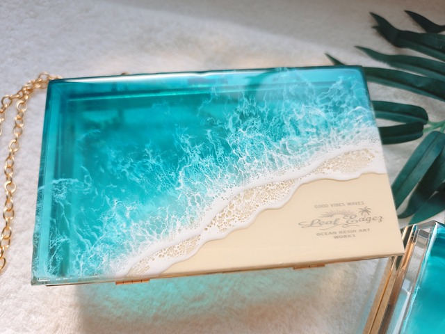 505.オーシャンレジンアート 海のバッグ