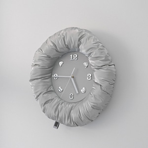 souffle clock 2colors / スフレ クロック シルバー ブラック 壁掛け時計 無音 韓国インテリア雑貨