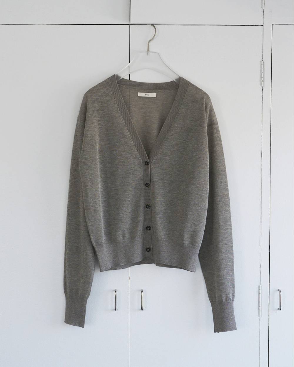anuke(アンヌーク) Highgauge Sheer Cardigan | サウスオレンジ