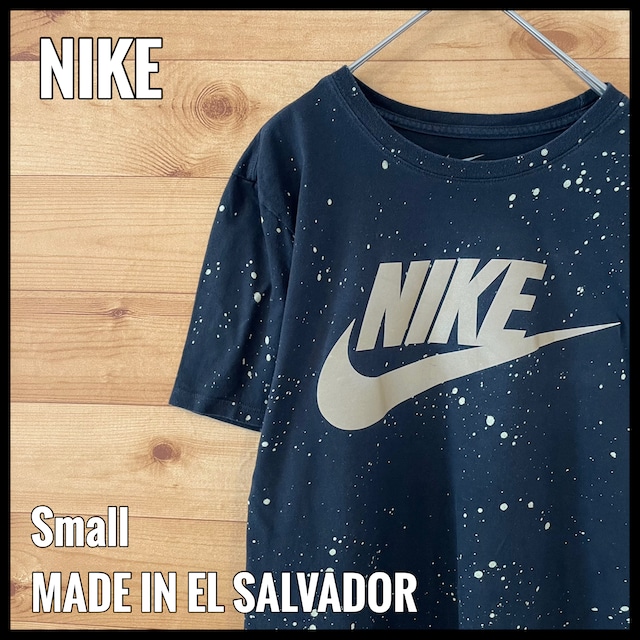 【NIKE】ペイント加工 プリントTシャツ ロゴ ナイキ Sサイズ us古着 アメリカ古着