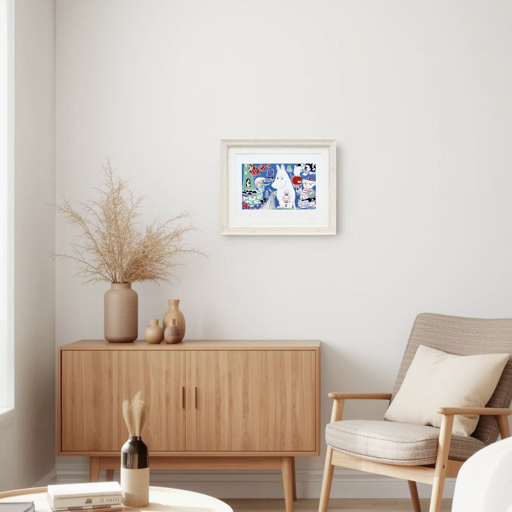 ムーミン 北欧 Putinki「ムーミントロール 4」送料無料 フレーム選択可能 展示用フック付アートポスター 絵画 インテリア アート