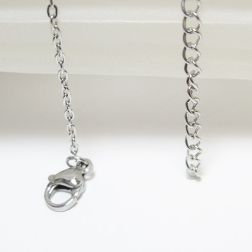 ステンレススチール SV 45㎝＋アジャスター  1.5㎜幅  アズキ