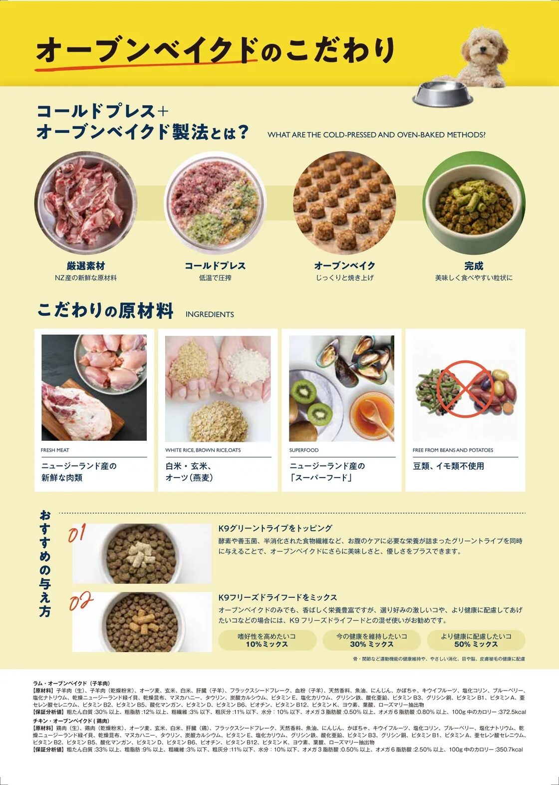 新発売 K9ナチュラル ラム・オーブンベイクド 1㎏ ラムトライプ付き